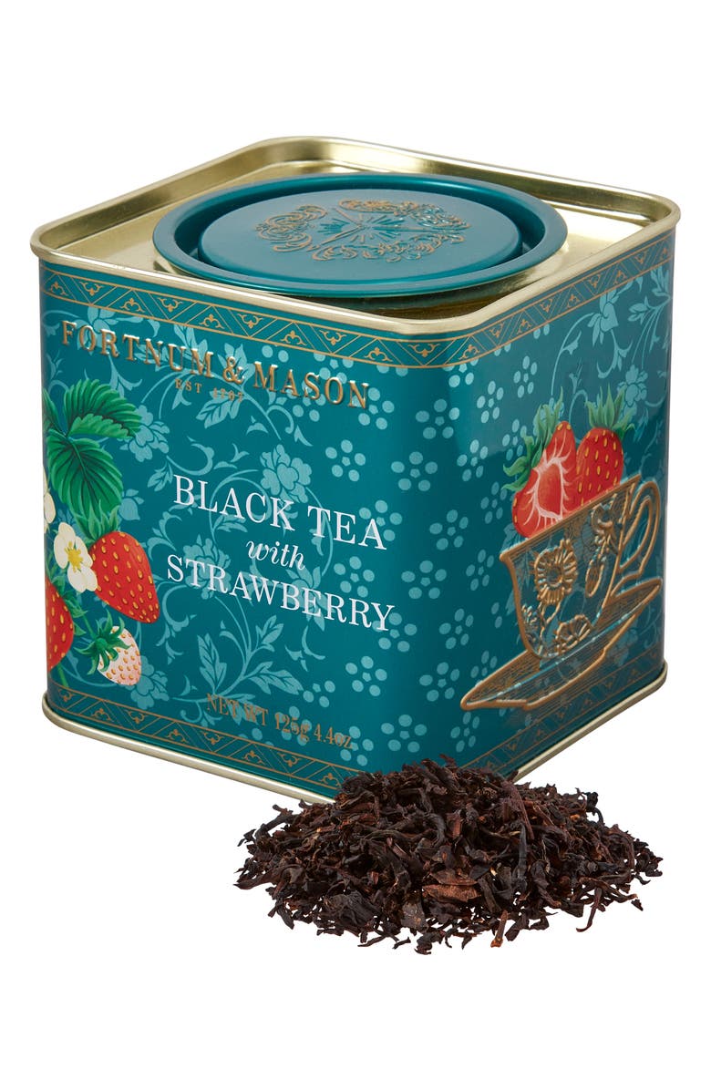 Fortnum & Mason Black Tea with Strawberry Loose Leaf Caddy, Main, color, Strawberry