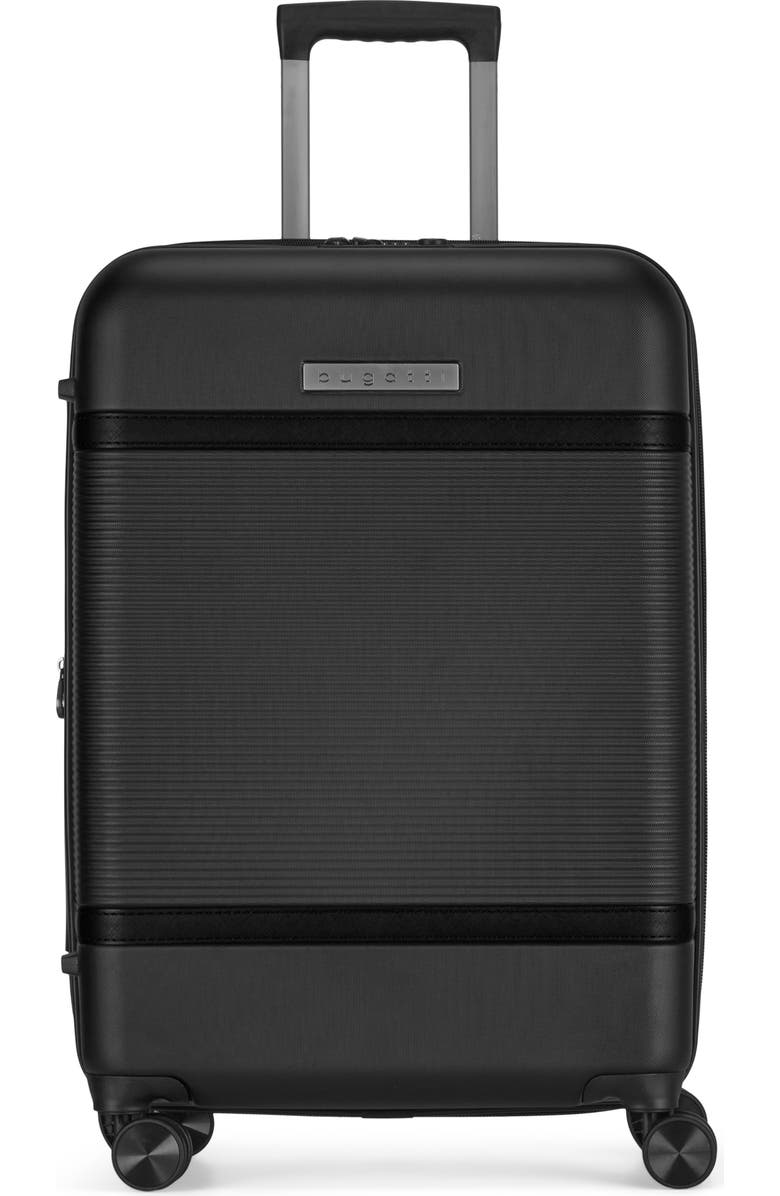 bugatti Wellington Hardside Medium Luggage with TSA Lock, Main, color, Black
