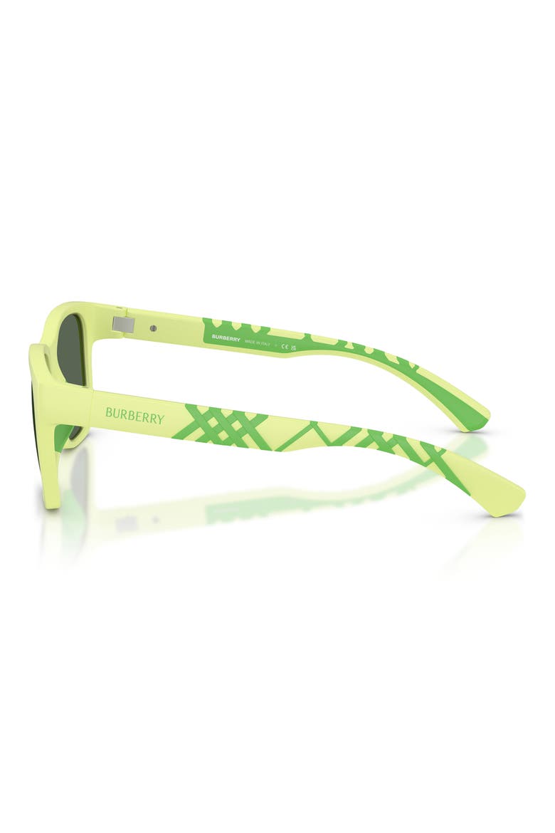 Kids' 50mm Square Sunglasses, Alternate, color, METTE GREEN / DARK GREEN