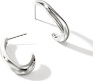 John Hardy Medium Surf J Hoop Earrings
