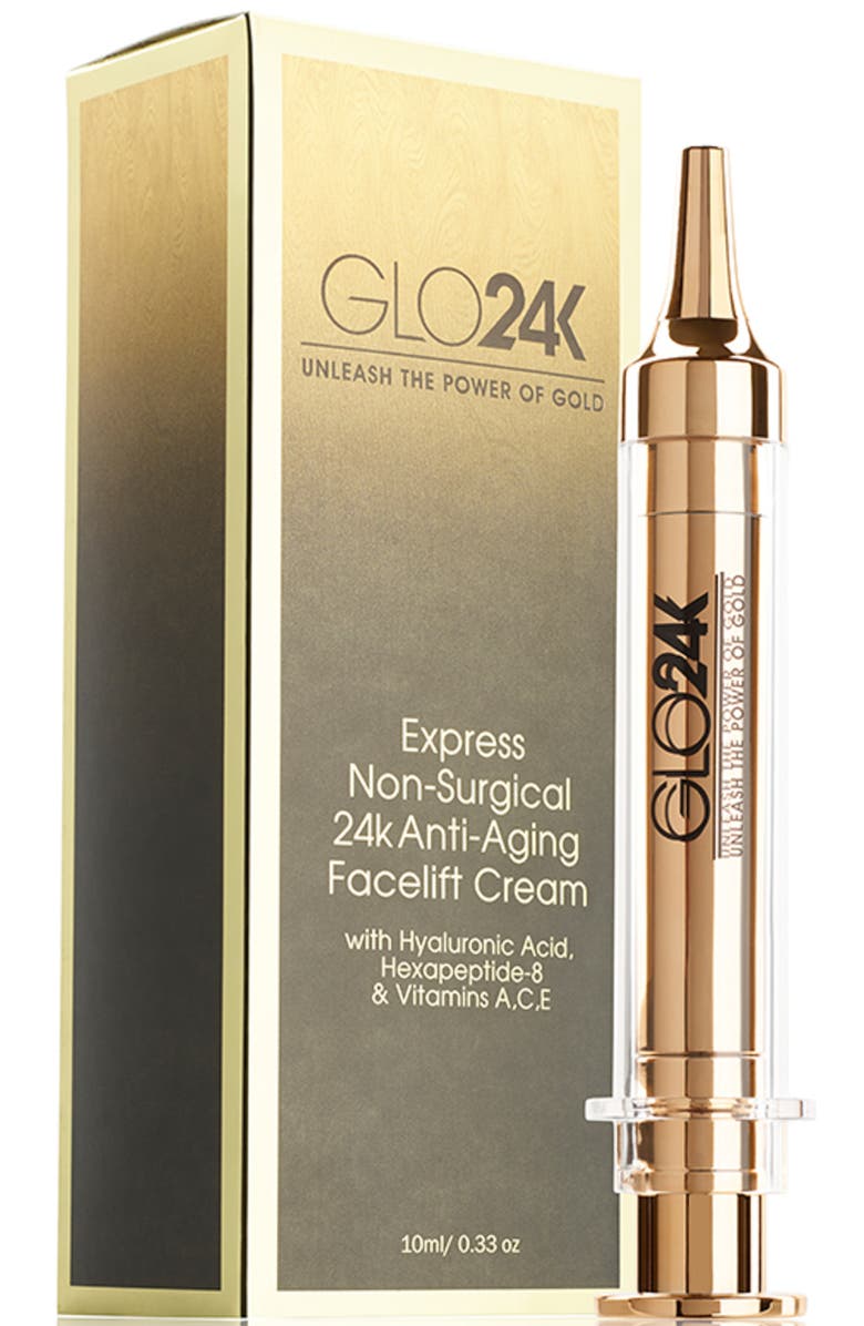 GLO24K UNLEASH THE POWER OF GOLD Express Non-Surgical 24k Anti-Aging Facelift Cream, Alternate, color, Na