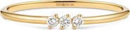 DEVATA Triple Round Lab Grown Diamond Ring in 14K Gold