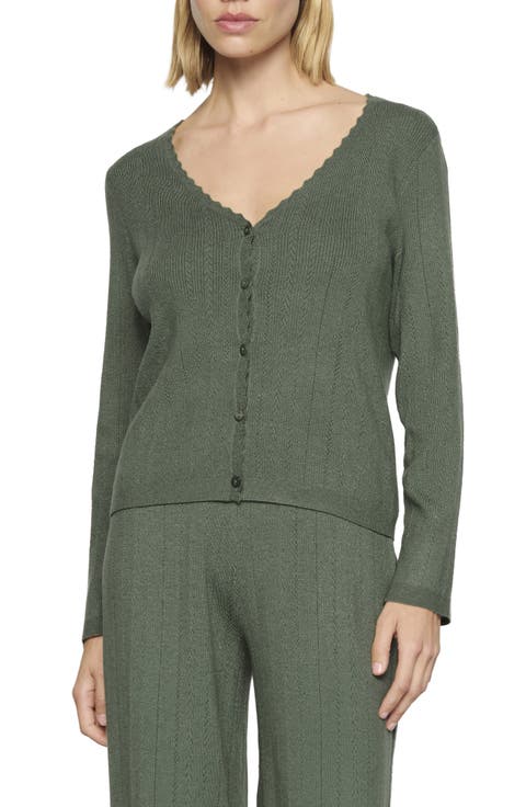 Pointelle Cardigan