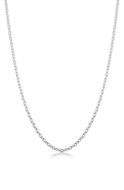 Sterling Silver Cable Chain Necklace
