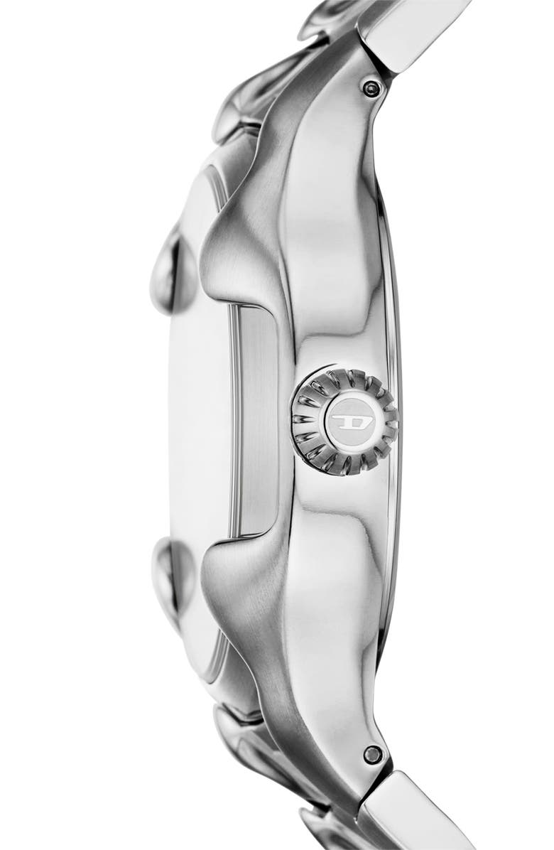 DIESEL<sup>®</sup> Vert Bracelet Watch, 44mm, Alternate, color, Silver