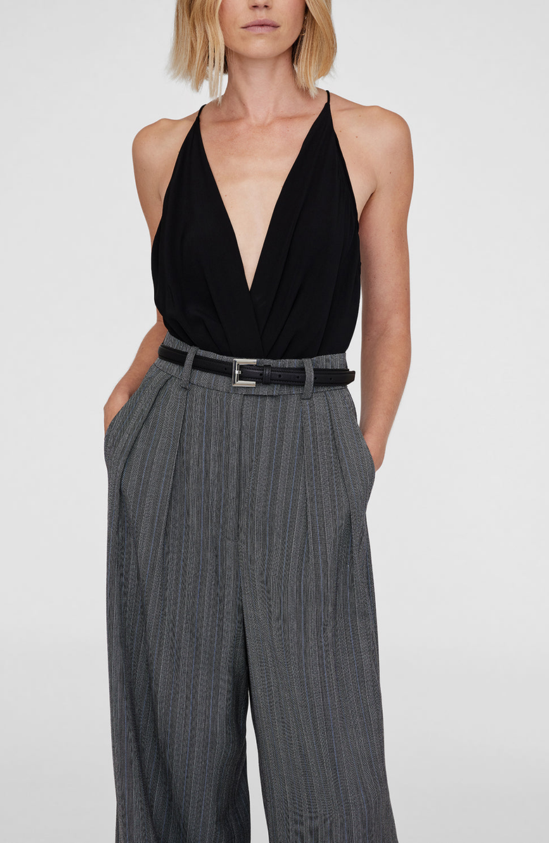 ANINE BING Nicola Belt, Alternate, color, Black