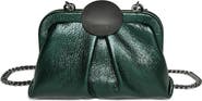 AIMEE Mini Full Circle Leather Frame Crossbody Clutch