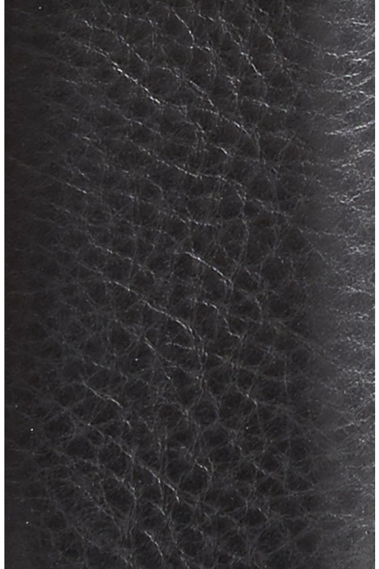 'Kane' Leather Belt, Alternate, color, BLACK