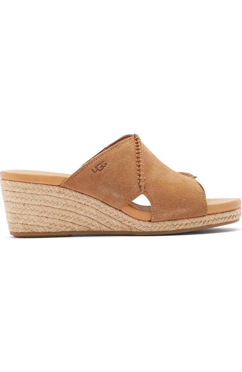 UGG<sup>®</sup> Taia Wedge Heel Sandal, Alternate, color, Chestnut
