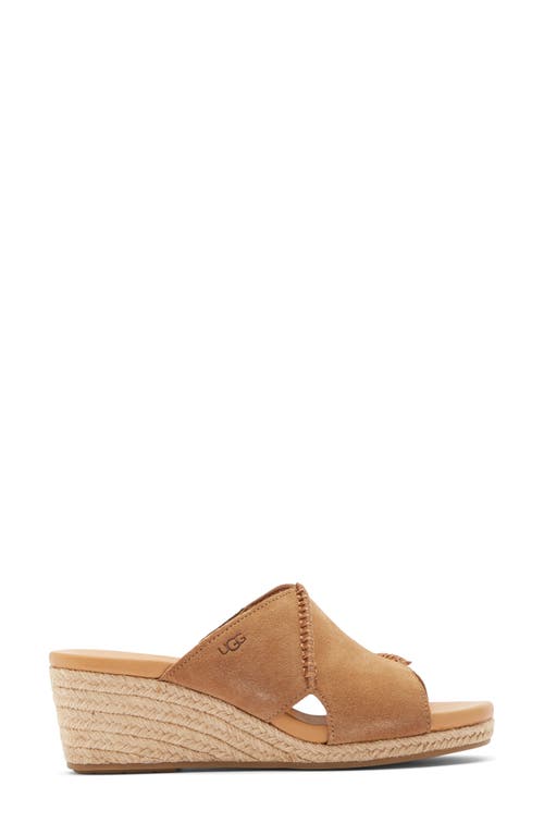 Ugg ® Taia Wedge Heel Sandal In Chestnut