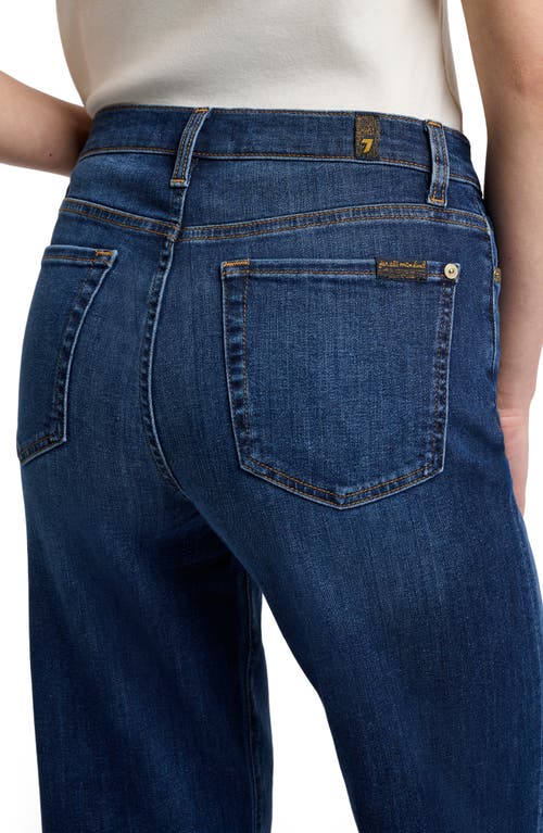 7 For All Mankind Alexa Cropped Straight Leg Jeans In Blue
