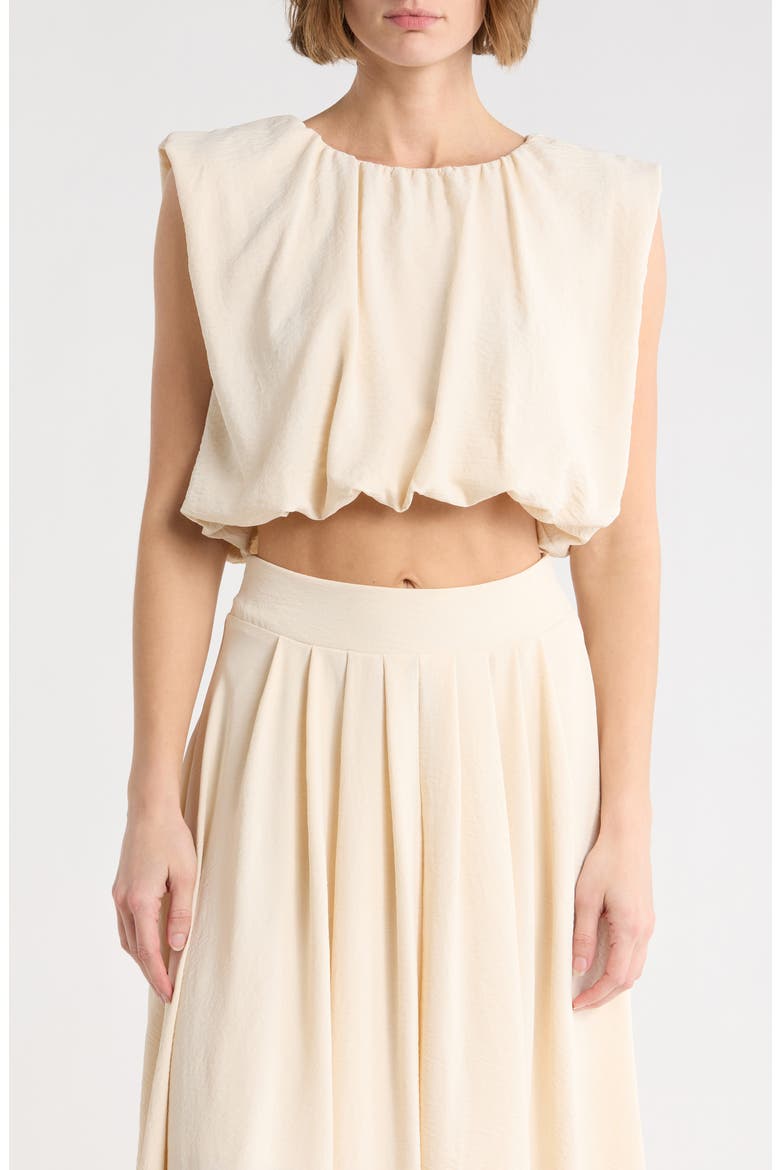 Bubble Hem Top, Main, color, NATURAL