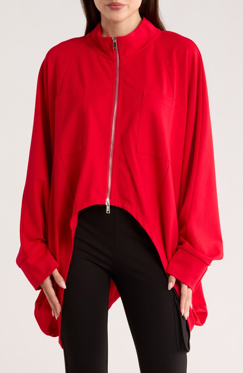 PATRIZIA LUCA Cocoon Jacket, Main, color, Red