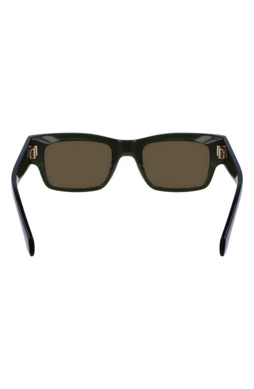 Ferragamo Rivets 53mm Rectangular Sunglasses