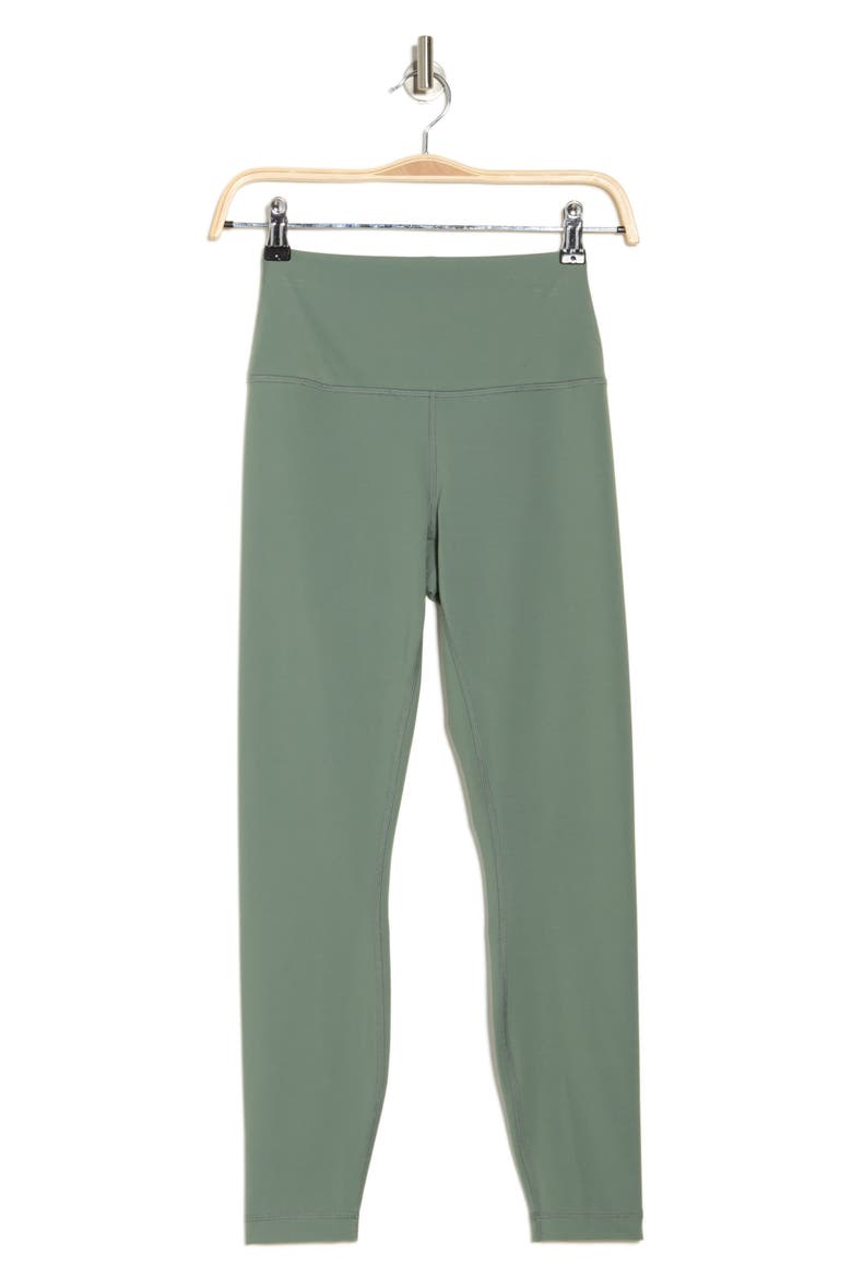 Everyday Elastic Free Waistband Leggings, Alternate, color, AGAVE GREEN