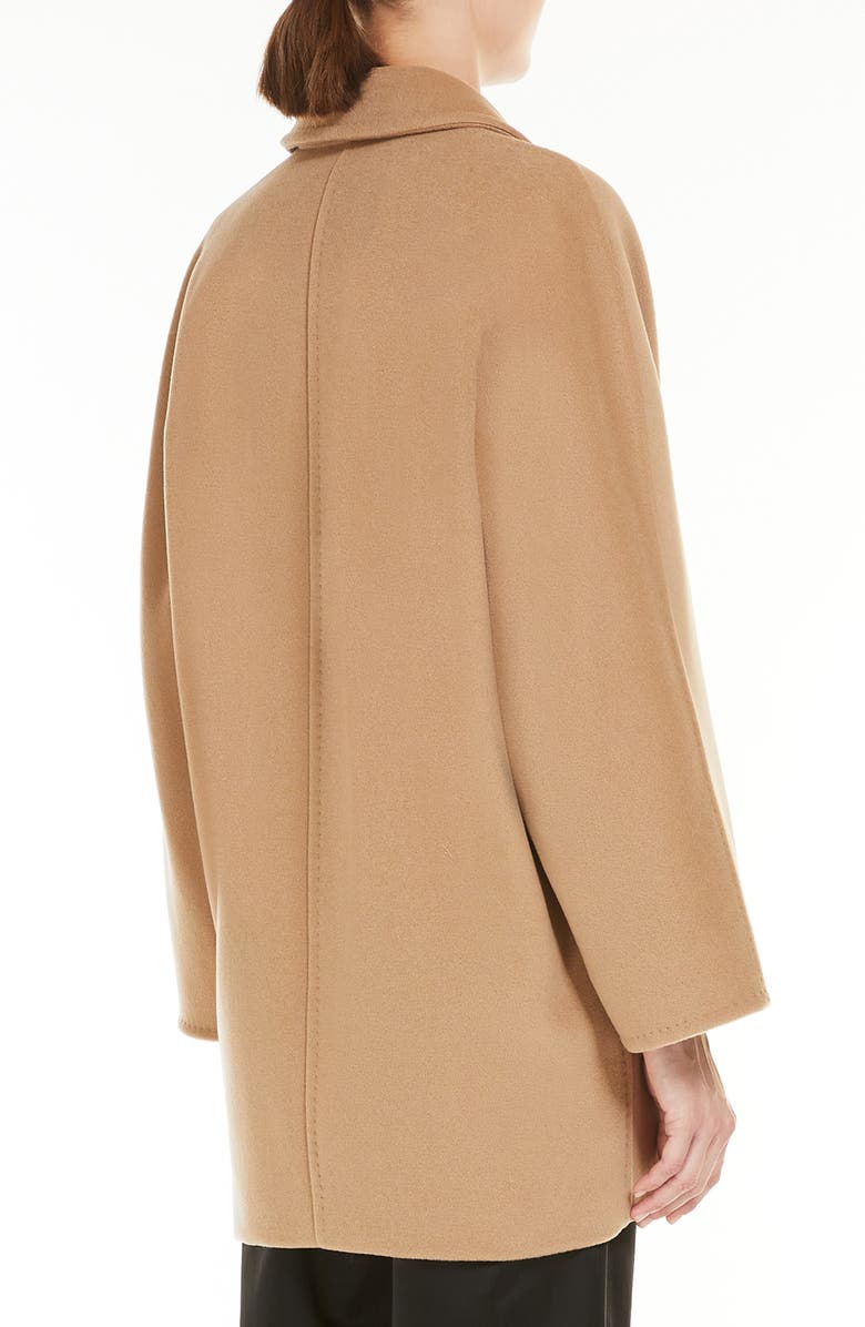 Max Mara Rebus Wool & Cashmere Beaver Cloth Jacket, Alternate, color, Camel