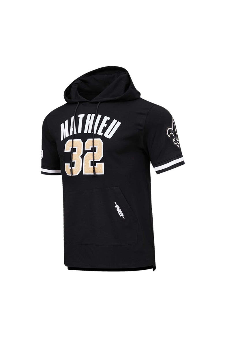 PRO STANDARD Men's Pro Standard Tyrann Mathieu Black New Orleans Saints Player Name & Number Hoodie T-Shirt, Alternate, color, Black