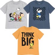 PEANUTS 3-Pack Short Sleeve T-Shirts