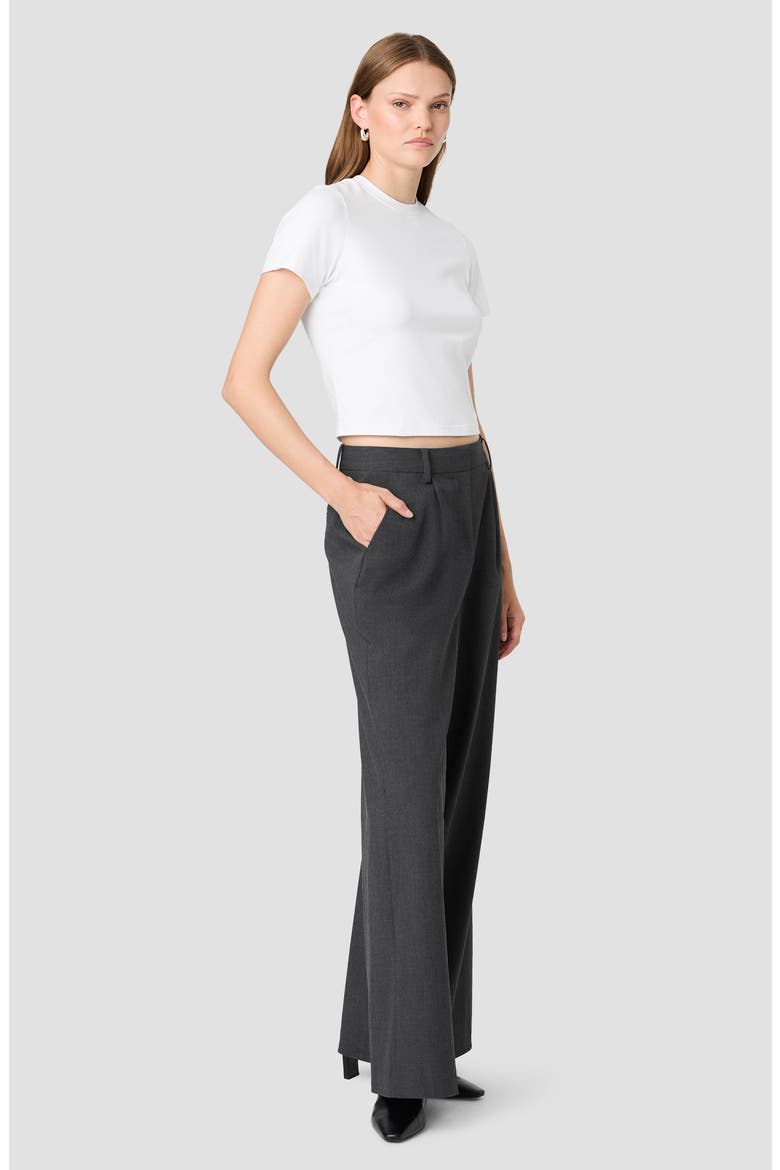 Tavi Wide Leg Suiting Pants, Alternate, color, GRAPHITE