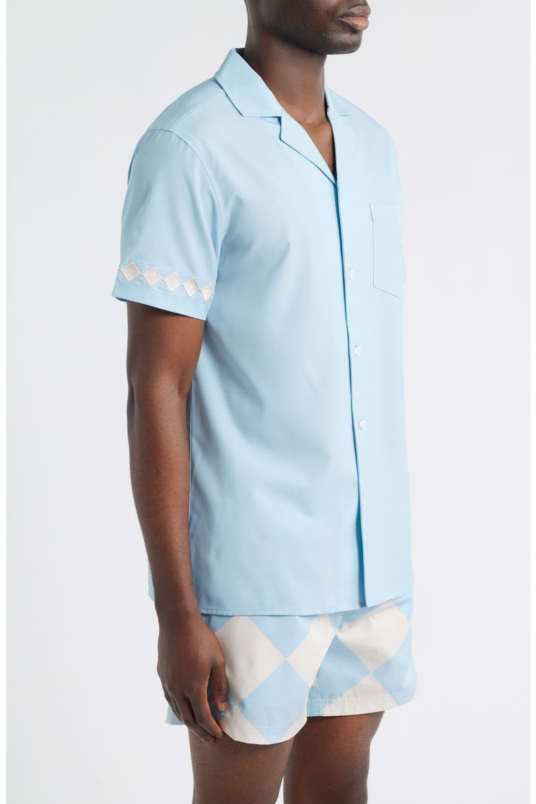 Shoreline UPF 50+ Button-Up Shirt, Alternate, color, BLUE