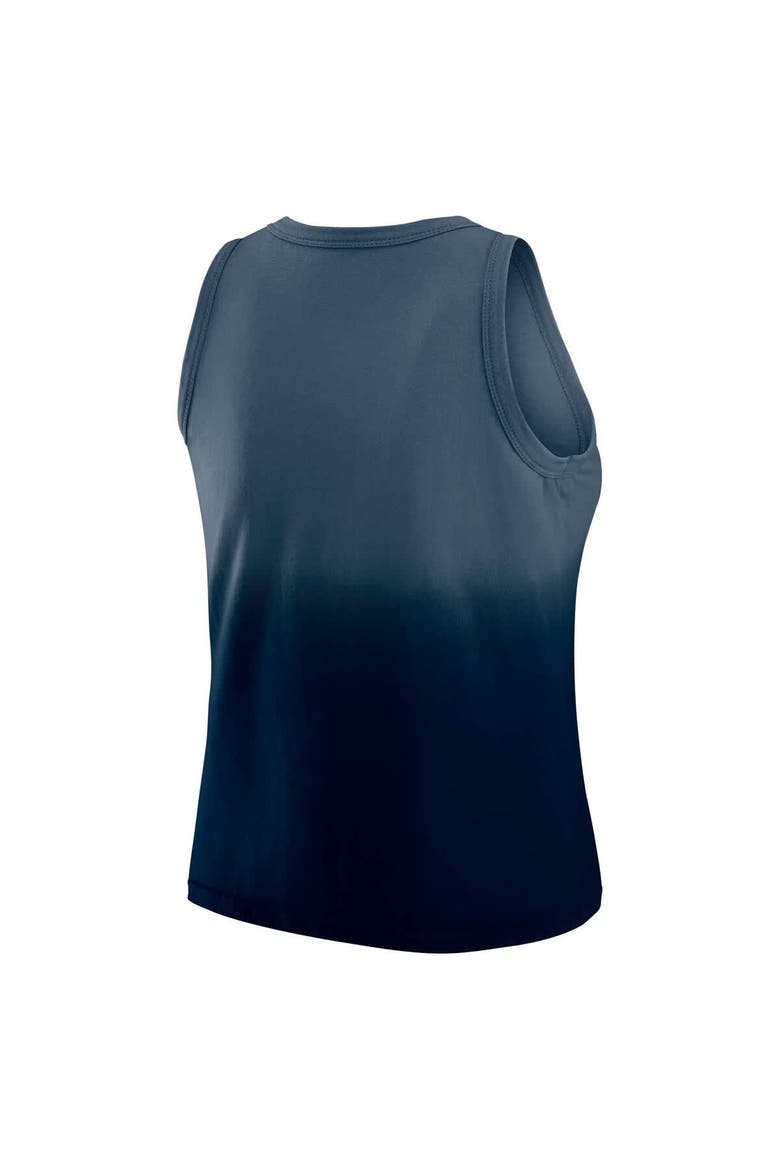 Women's WEAR by Erin Andrews x Gracie Hunt Navy Denver Broncos Ombre Tank Top, Alternate, color, Navy