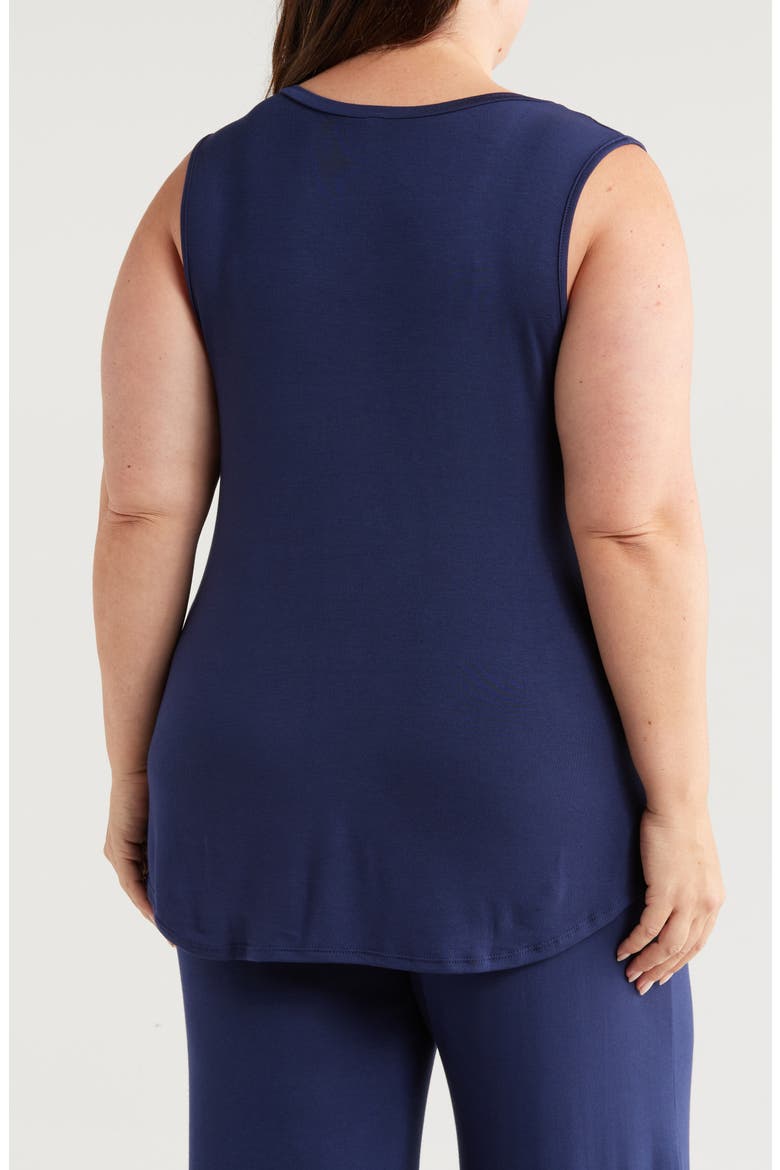 V-Neck Jersey Tank, Alternate, color, NAVY