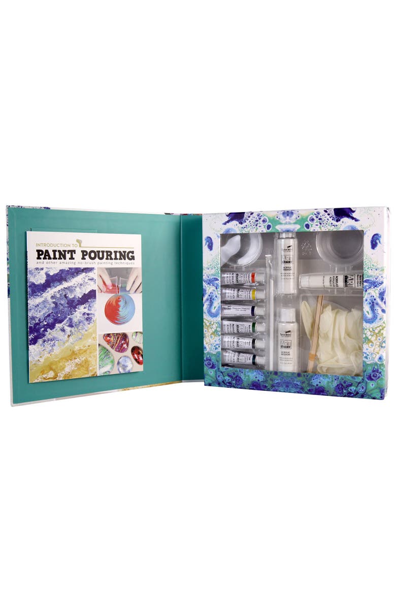 Introduction To Paint Pouring Kit, Alternate, color, Multicolored