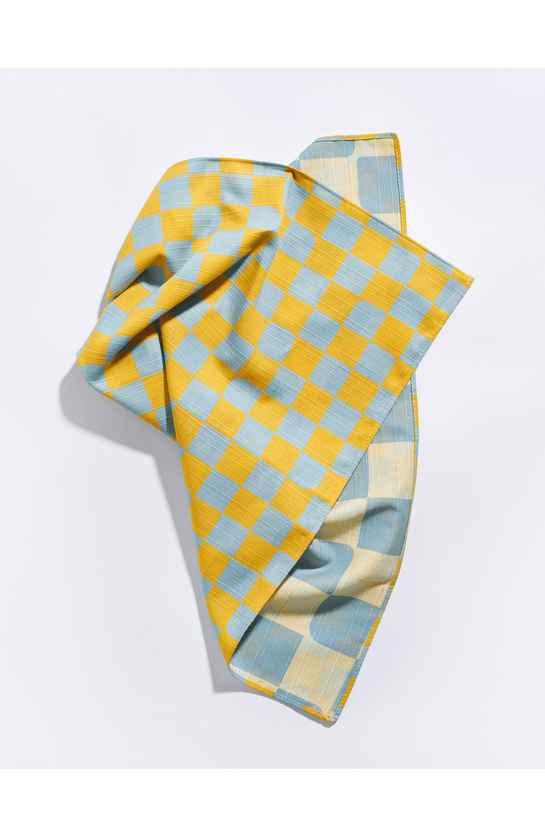 Tortuga Forma Checker Dinner Napkins - High Season Set of 4, Alternate, color, Sky