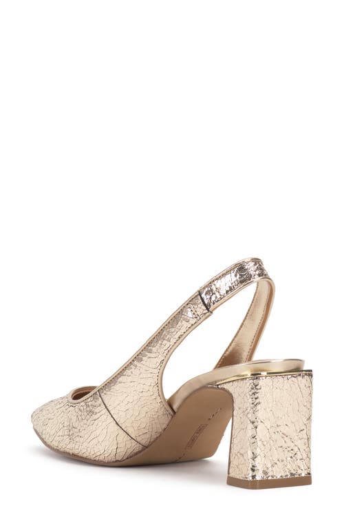 Vince Camuto Hamden Pointed Toe Slingback Pump In Gold