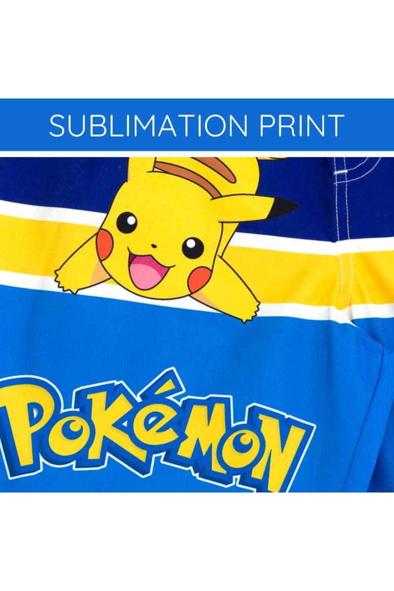 Swimwear Swim Trunks, Alternate, color, Piplup Quaxly Blue