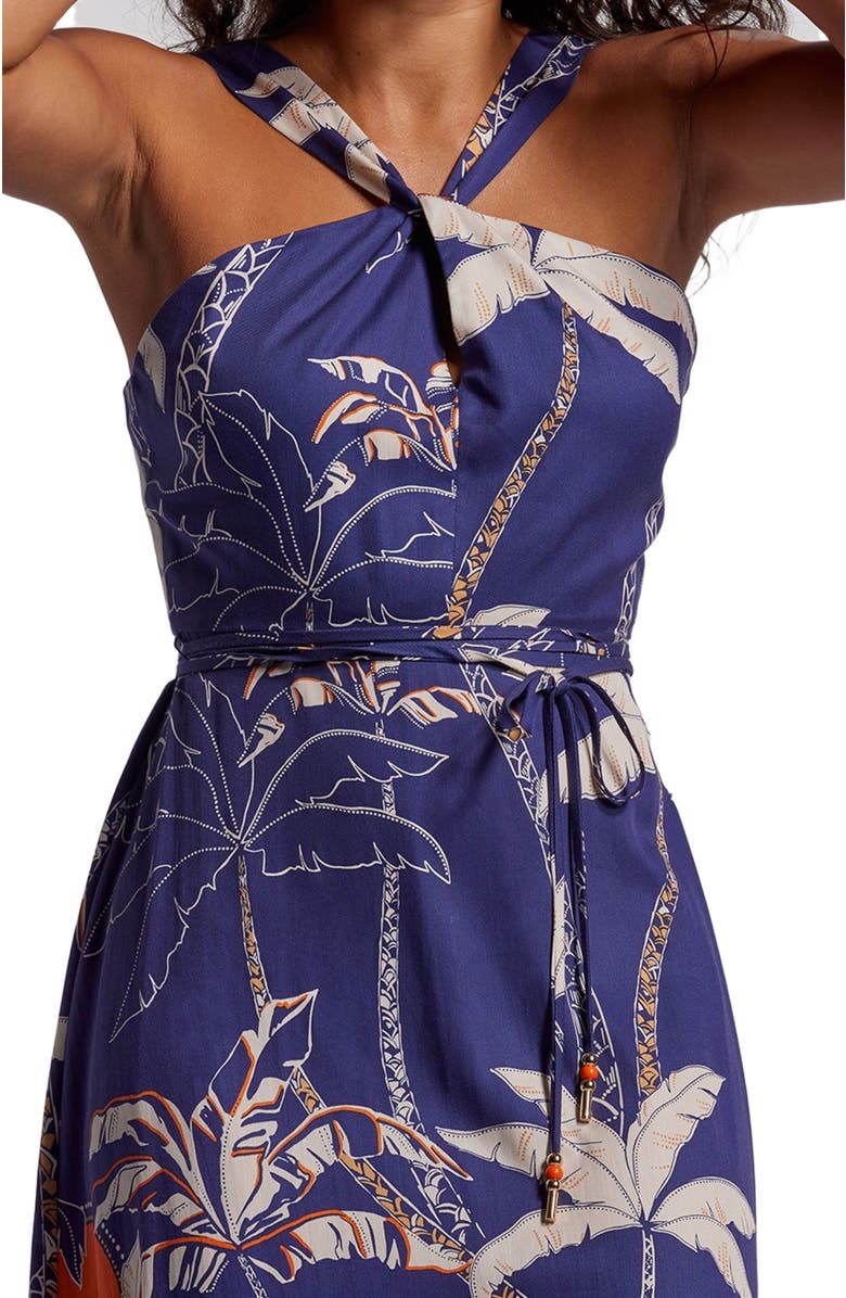 Tori Richard High Palms Blossom Dress, Alternate, color,