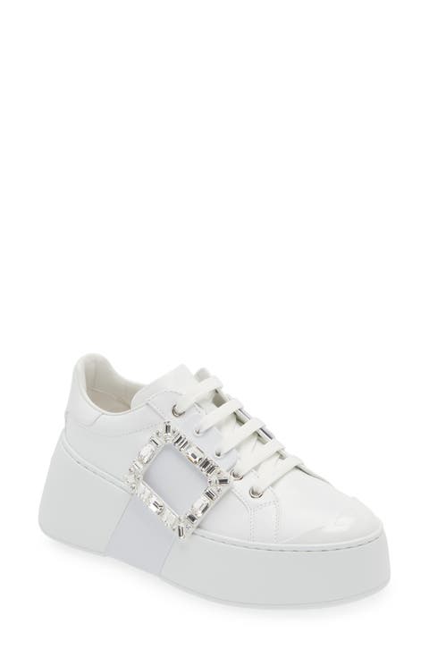 スニーカー ROGER VIVIER Women Sneakers RVW63738940UBE 1V34Beige Scuro Viv' Run Light Trekky Sneakers in fabric Black Woman