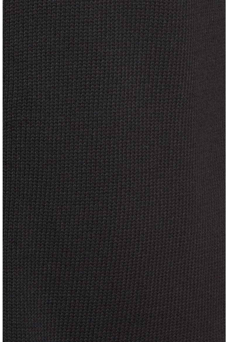 Button Back Tunic Sweater, Alternate, color, BLACK