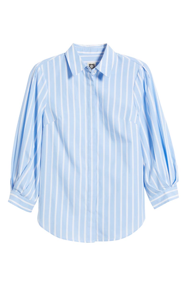 Anne Klein Pleated Sleeve Shirt, Alternate, color, 