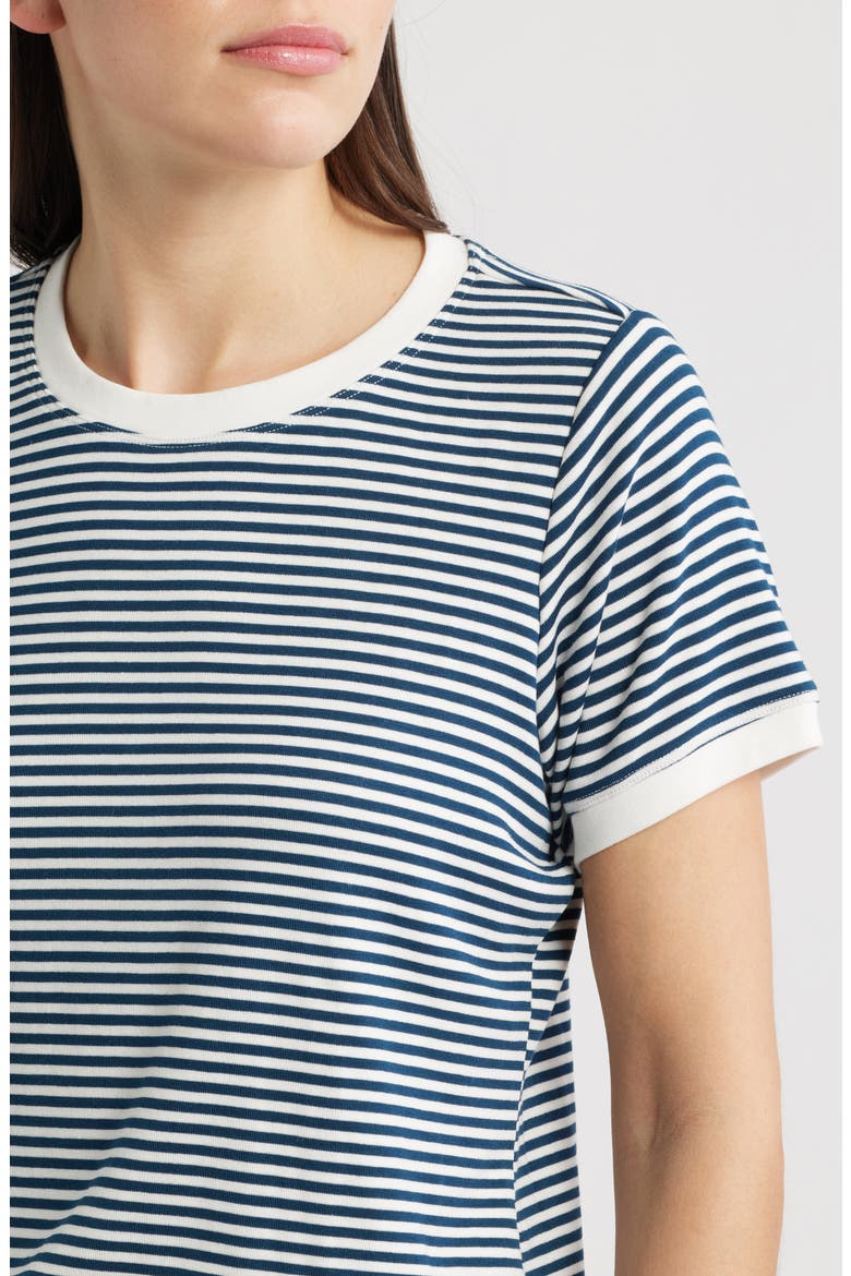 Stripe Ringer T-Shirt, Alternate, color, NAVY