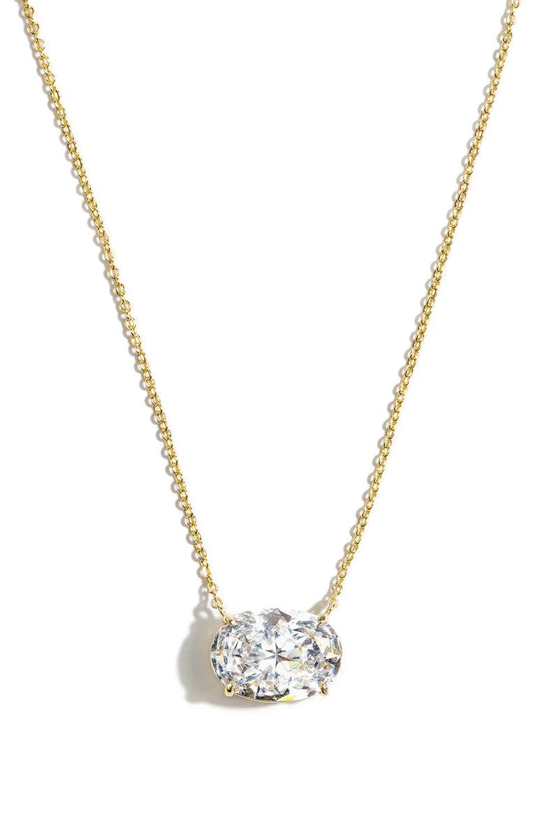 Melinda Maria Hello Gorgeous Cubic Zirconia Pendant Necklace, Main, color, 