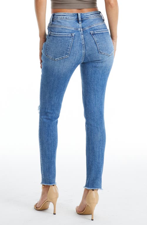 Bayeas Ripped High Waist Ankle Skinny Jeans