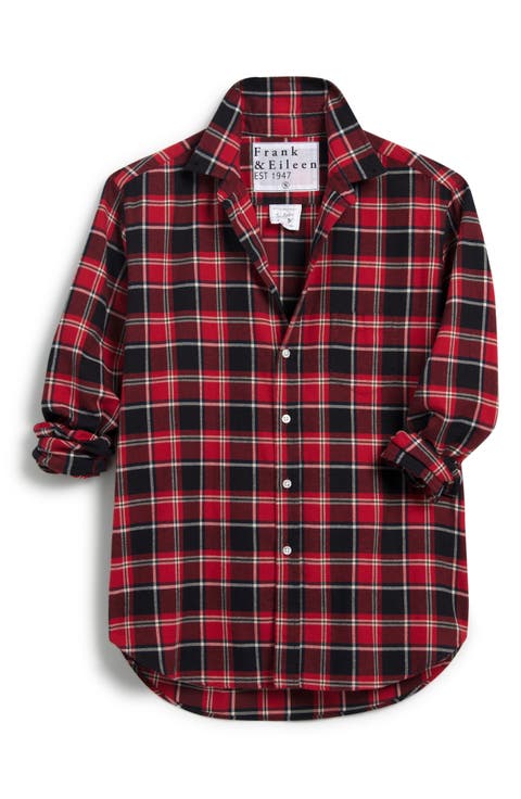 Eileen Plaid Relaxed Button-Up Shirt