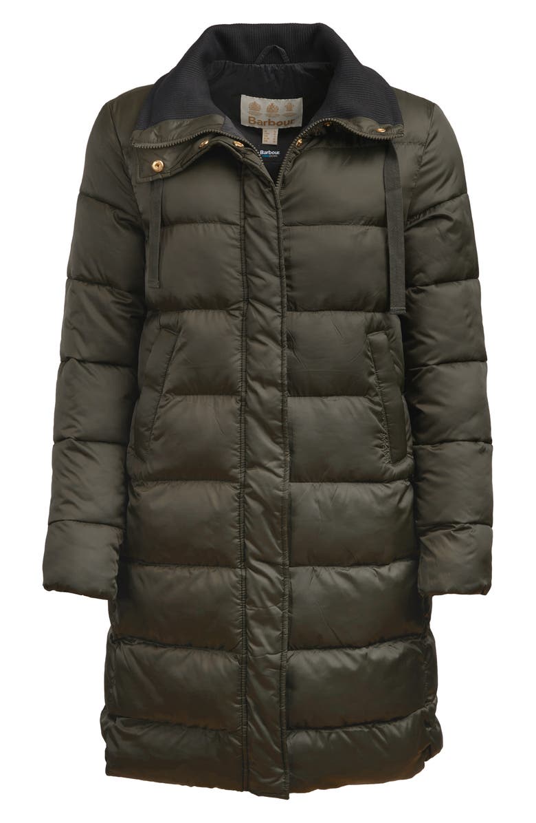 Barbour Weatheram Longline Puffer Coat, Alternate, color, 