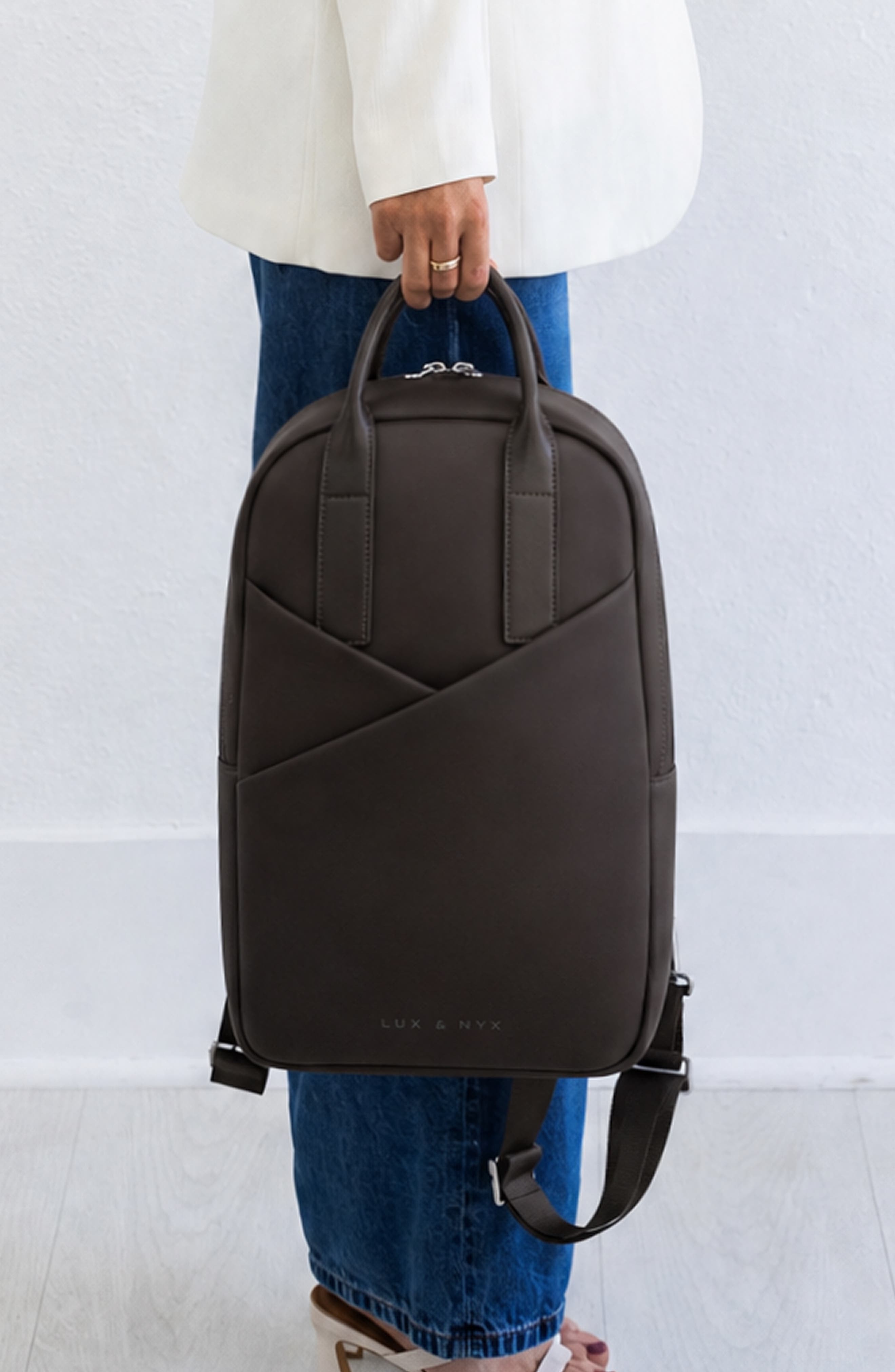 Slim Origami Convertible Backpack, Alternate, color, Espresso