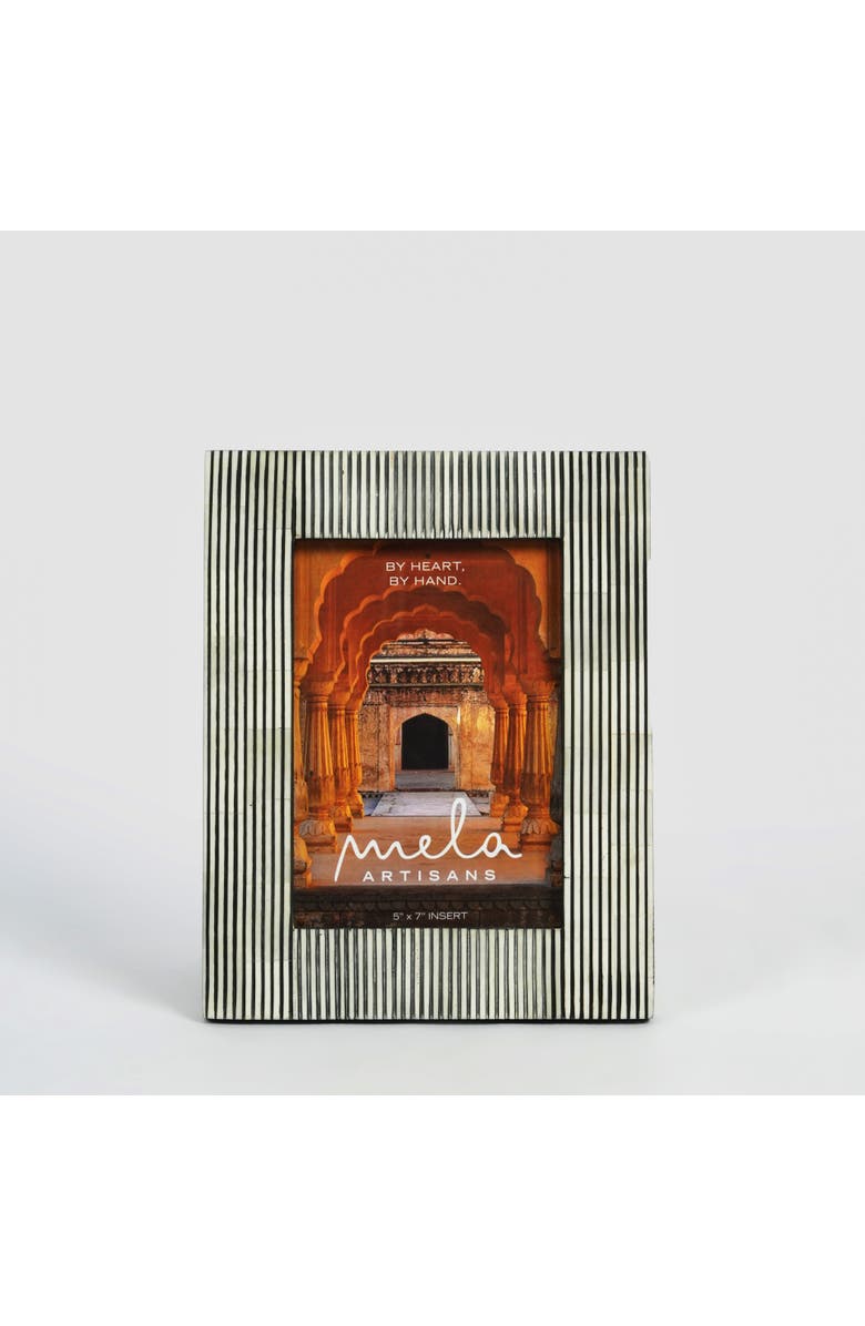 Mela Artisans Pinstripe Inlay Picture Frame, Alternate, color,