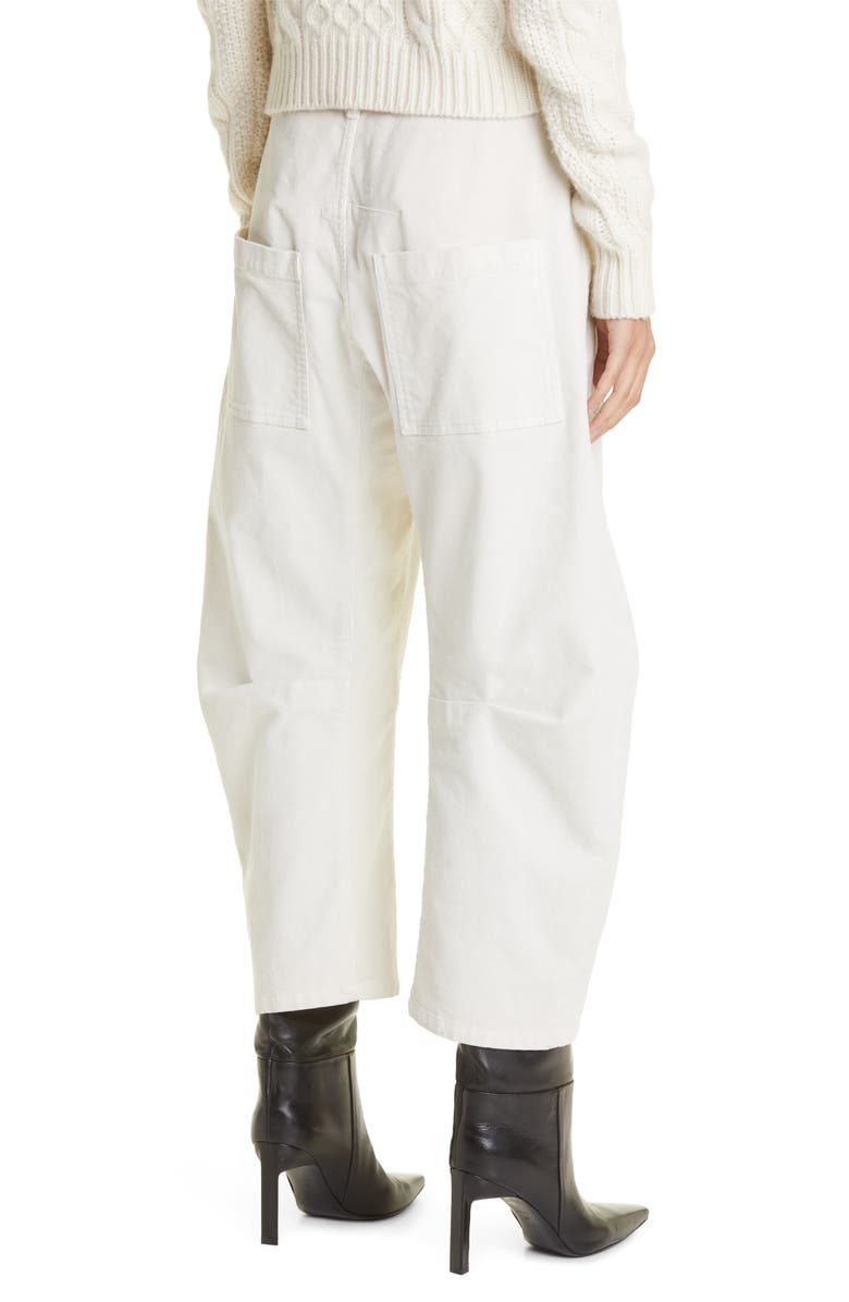 Nili Lotan Shon Corduroy Pants, Alternate, color, Winter White