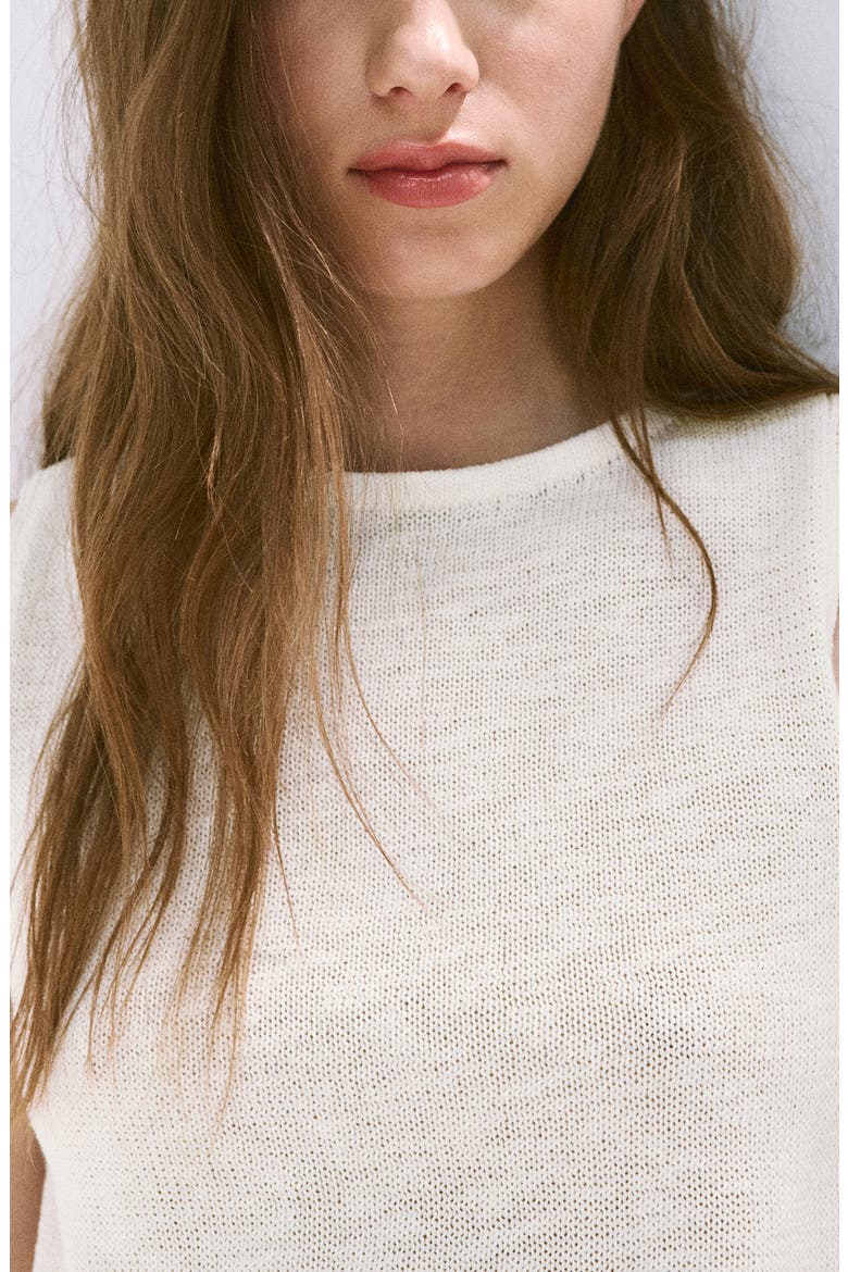 Lace Detail Knit Top, Alternate, color, ECRU