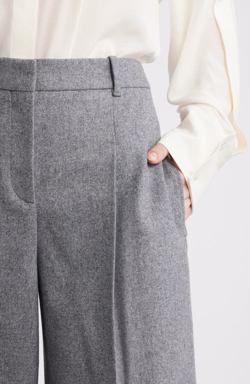 Hugo Boss Boss Tiana Pleat Wide Leg Pants In Gray