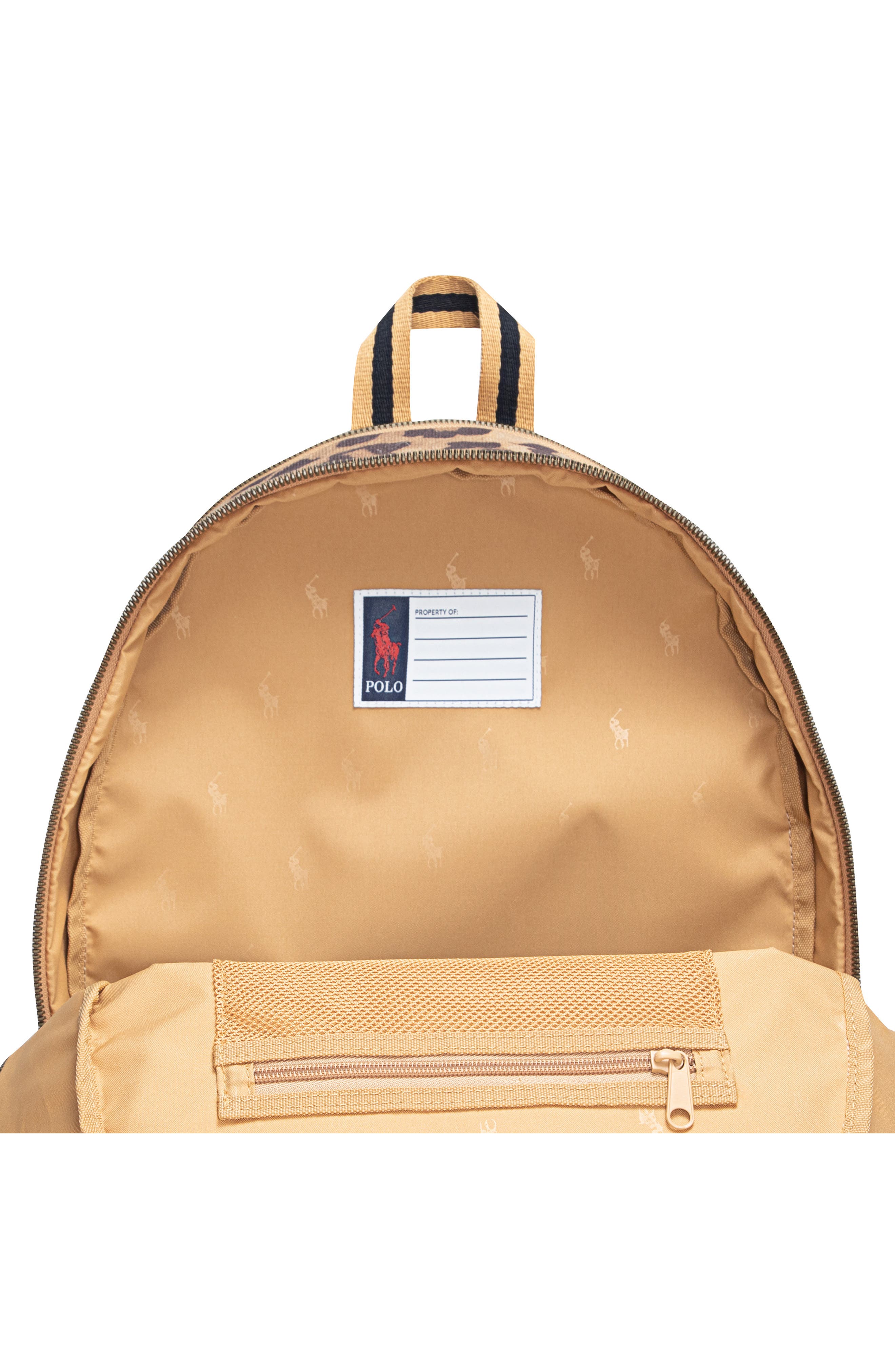 Kids' Varsity Leopard Print Backpack, Alternate, color, APPLE CINNAMON