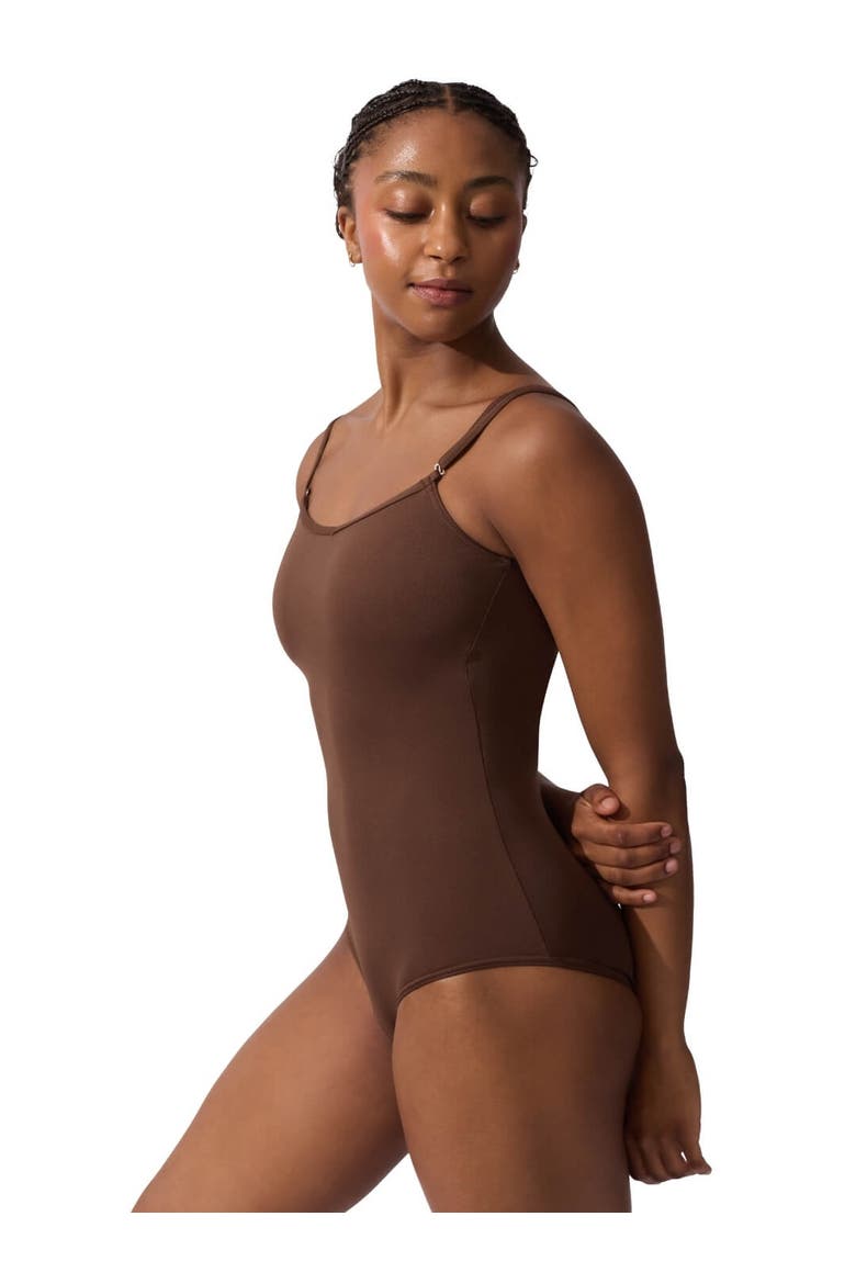 Team Basics Camisole Leotard w/ Adjustable Straps, Alternate, color, dark brown