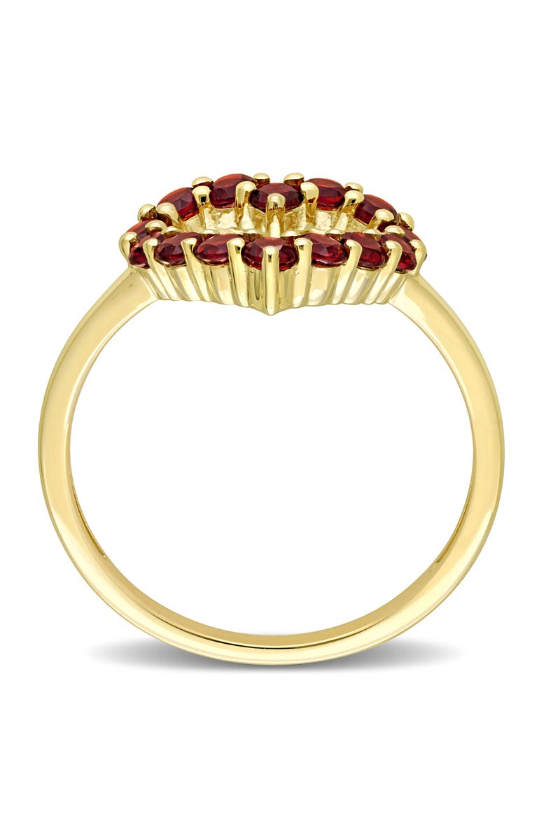Julianna B. Garnet Heart Ring 10k, Alternate, color, Garnet