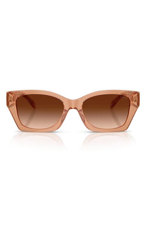 54mm Gradient Rectangular Sunglasses