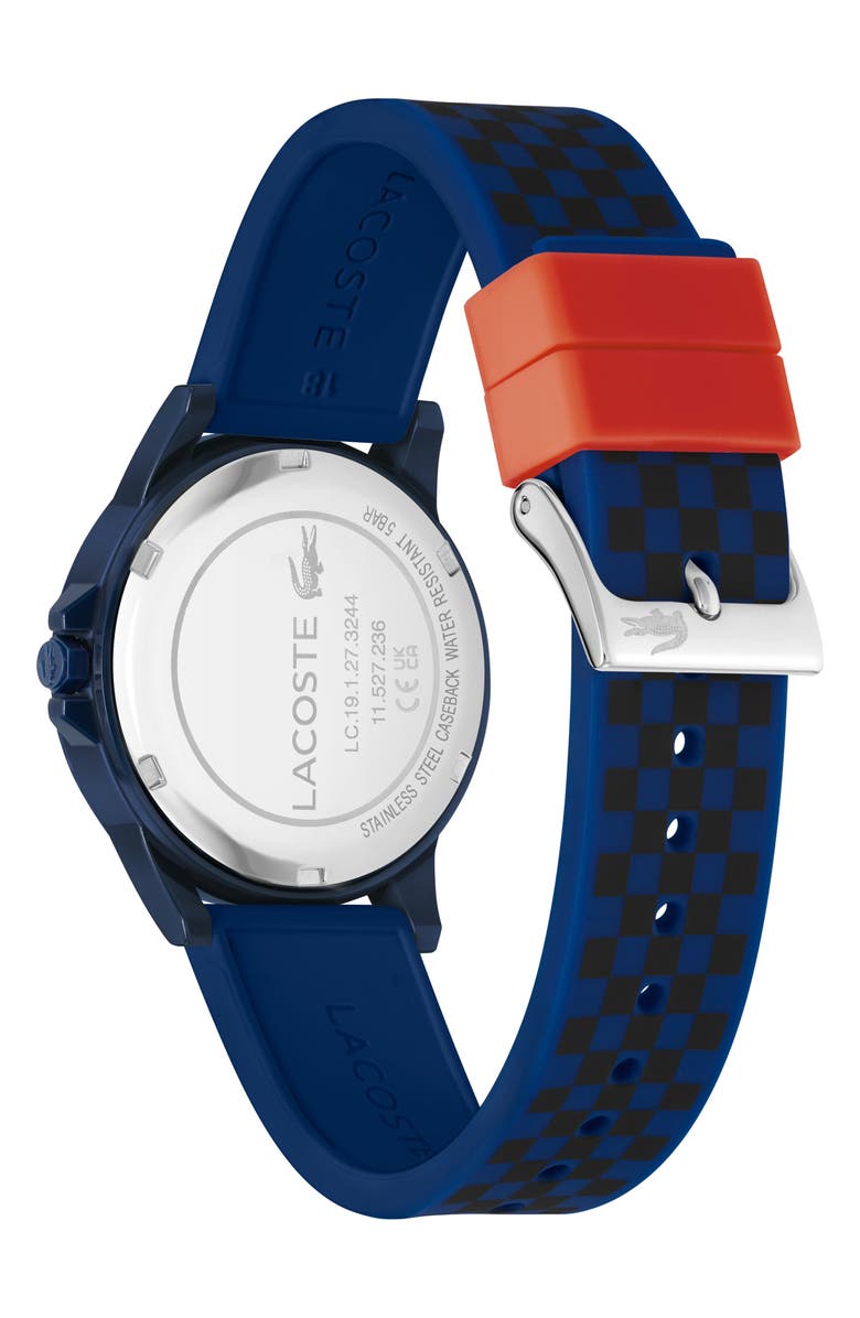 Lacoste Kids' Rider Silicone Strap Watch, 36mm, Alternate, color,