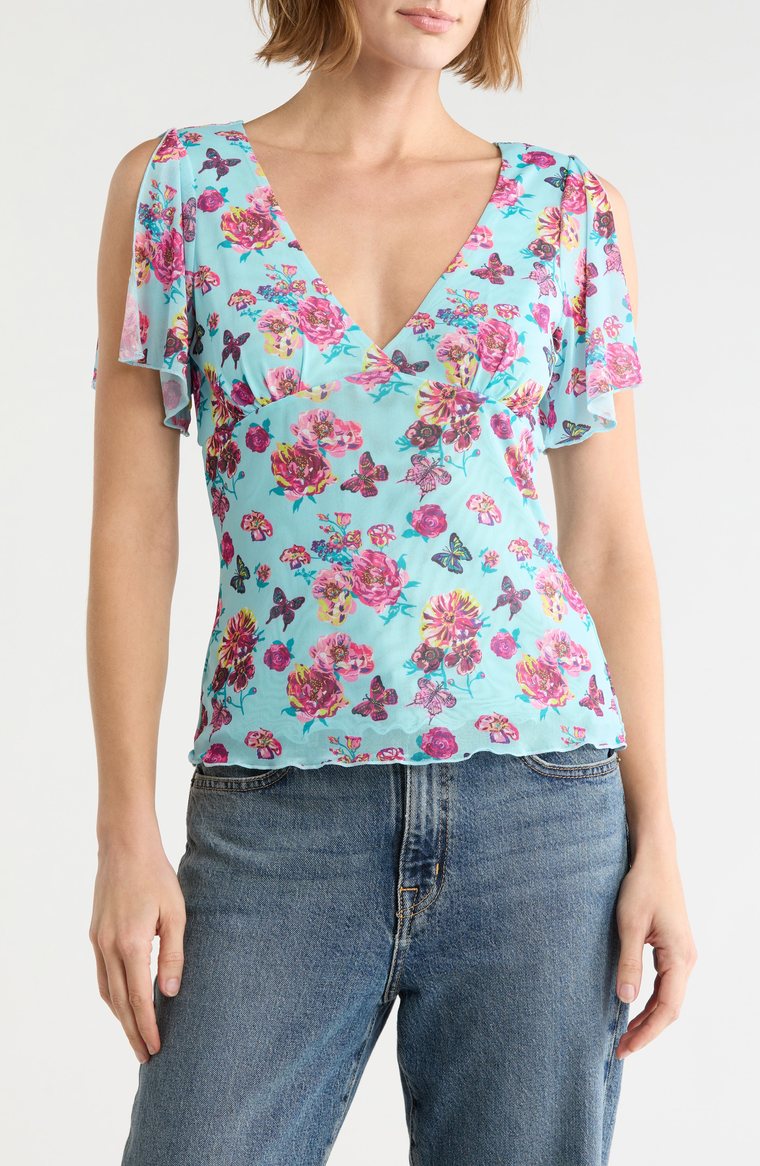 Petal Sleeve T-Shirt
